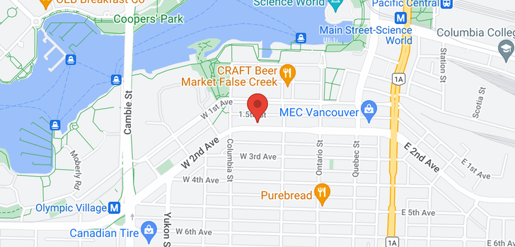 map of 1208 159 W 2ND AVENUE